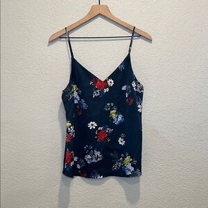 Banana Republic Floral Camisole - Navy Multicolor Small